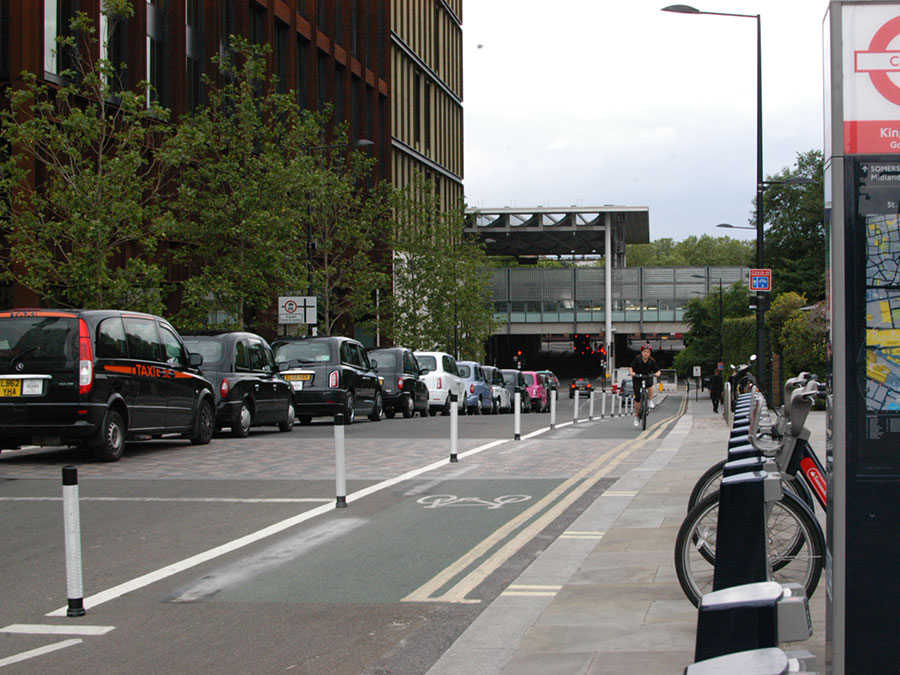 Wands reinforce existing lane in Camden. Source: Bloomberg